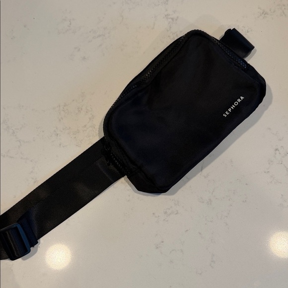 Sephora Handbags - Sephora Black Unisex Belt Bag with Minimal Logo